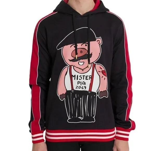 DOLCE & Gabbana SICILIANO PIG HOODIE Ltd Ed Collectors Scandal Dressy Sweatshirt - Picture 9 of 13